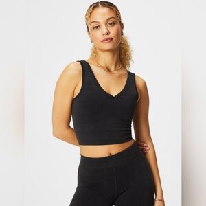 Fabletics Seamless V-Neck Crop Tank